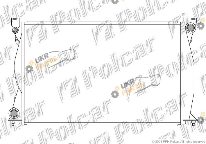 Радиатор охлаждения двигателя Polcar 133808-6