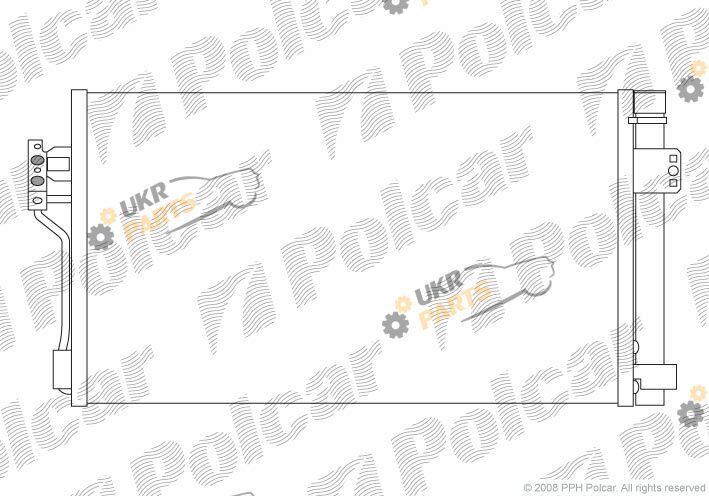 Радиатор кондиционера Polcar 5040K8C1