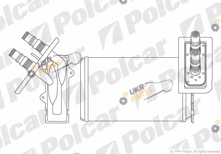 Радиатор печки Polcar 6060N8-1