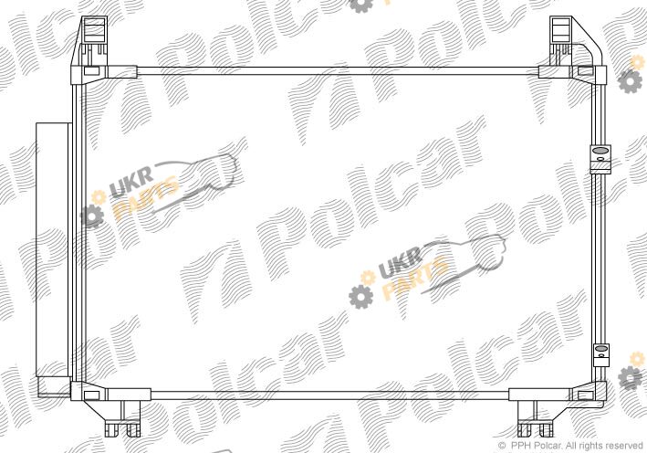 Радиатор кондиционера Polcar 8105K82K