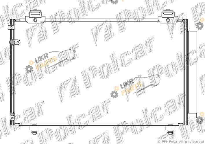Радиатор кондиционера Polcar 8186K81K