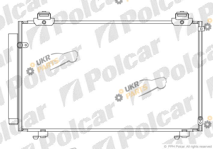 Радиатор кондиционера Polcar 8186K82K