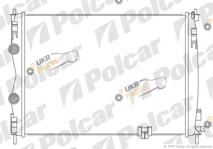 Радиатор охлаждения двигателя Polcar 2759083K