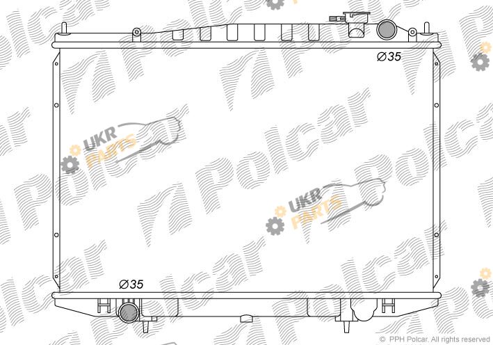 Радиатор охлаждения двигателя Polcar 2796083K