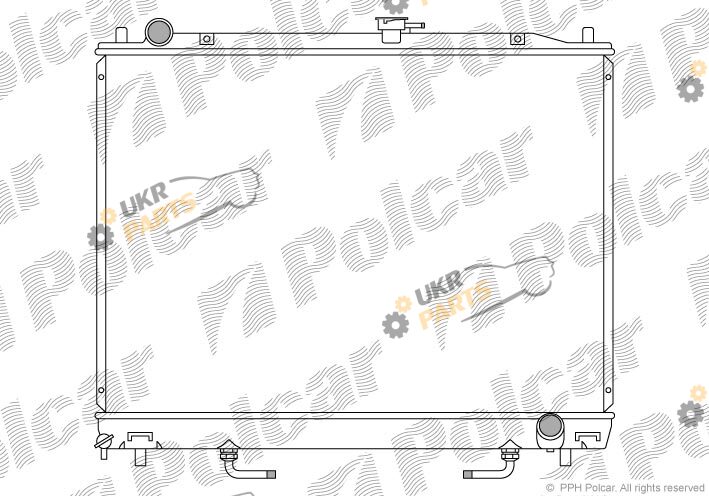 Радиатор охлаждения двигателя Polcar 527408-2