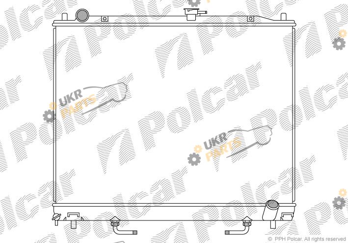 Радиатор охлаждения двигателя Polcar 527408-3