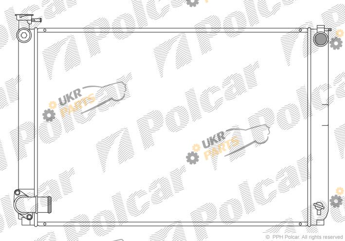 Радиатор охлаждения двигателя Polcar 806108-4