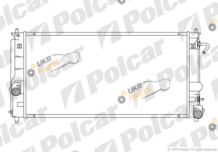 Радиатор охлаждения двигателя Polcar 815708-2