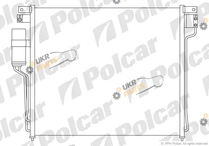 Радиатор кондиционера Polcar 2783K8C1