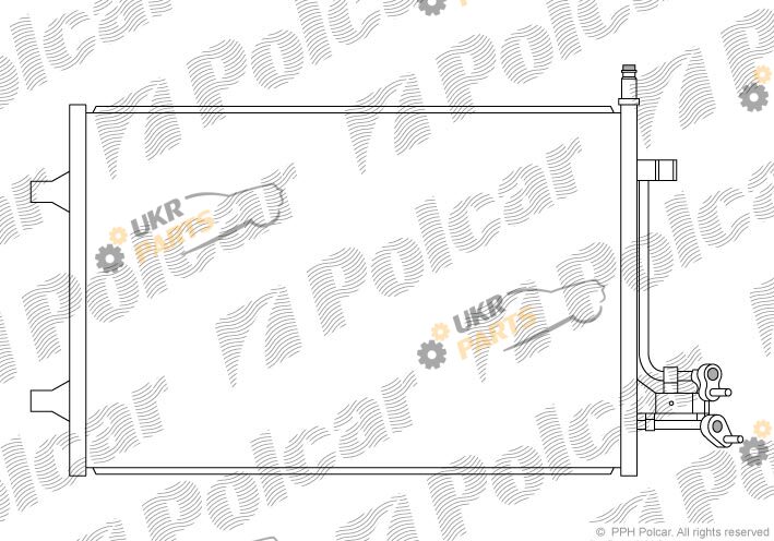 Радиатор кондиционера Polcar 3212K8C2S