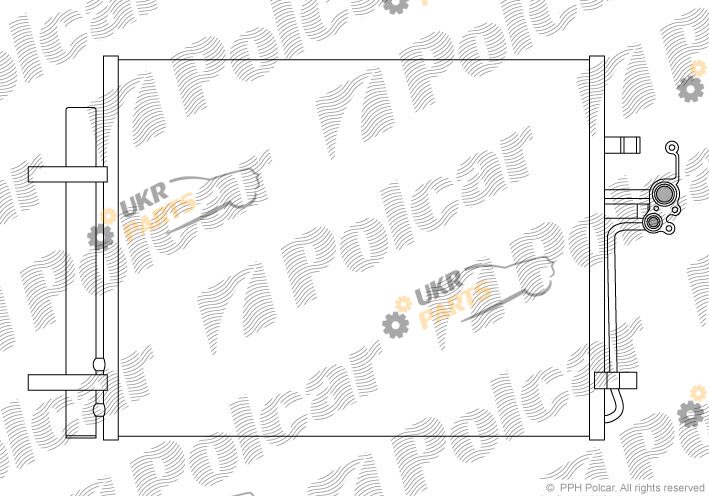 Радиатор кондиционера Polcar 3219K8C1