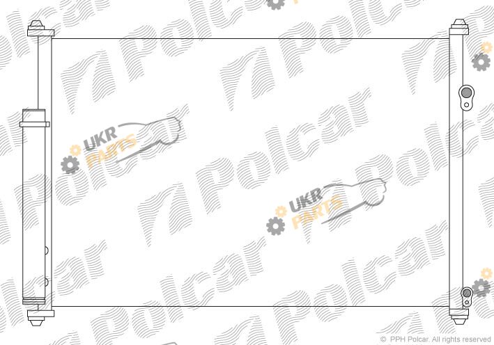 Радиатор кондиционера Polcar 7426K8C1