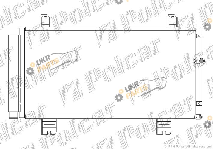 Радиатор кондиционера Polcar 8011K8C1