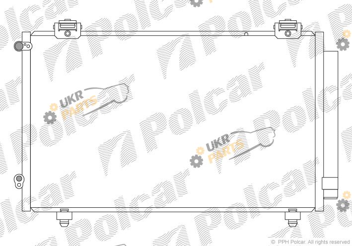 Радиатор кондиционера Polcar 8114K81K