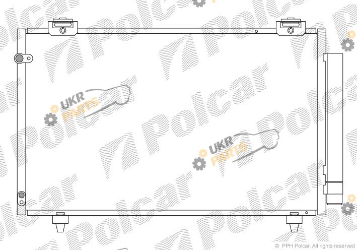 Радиатор кондиционера Polcar 8115K8C1