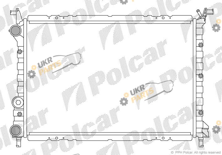 Радиатор охлаждения двигателя Polcar 300508A4