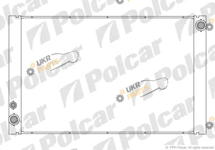 Радиатор охлаждения двигателя Polcar 1329081X
