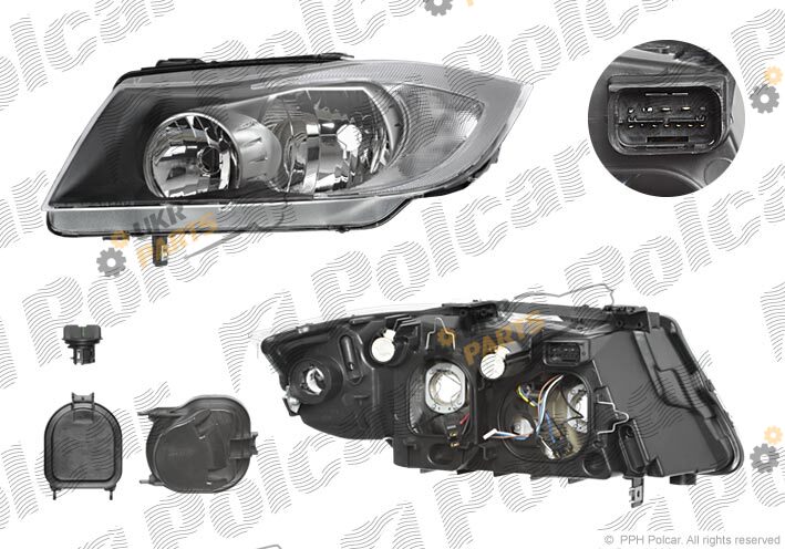 Основная фара Polcar 204010-E