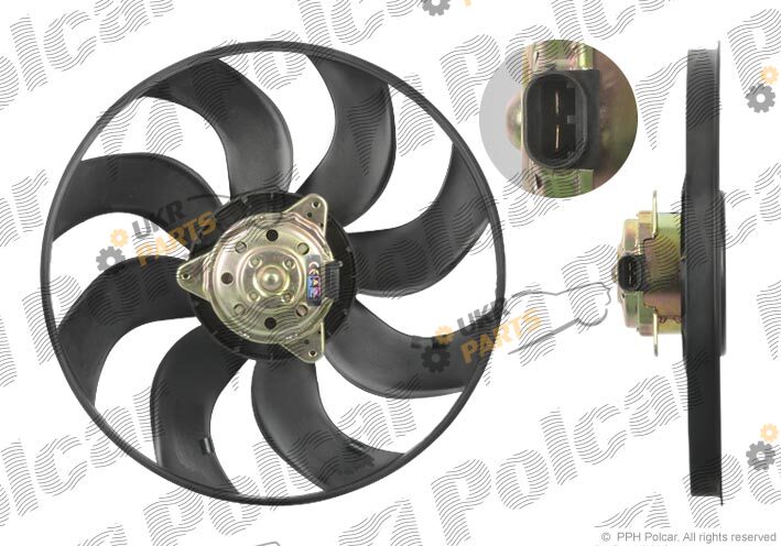 Вентилятор охлаждения двигателя Polcar 601523U1