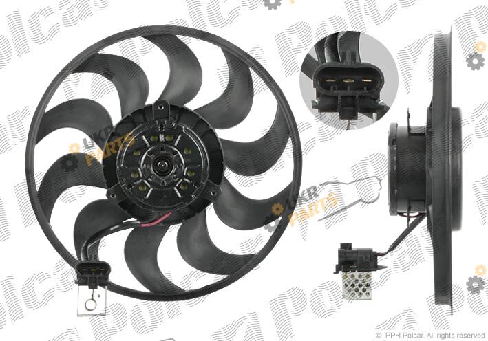 Вентилятор охлаждения двигателя Polcar 550923U9