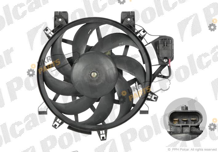 Вентилятор охлаждения двигателя Polcar 555623W8