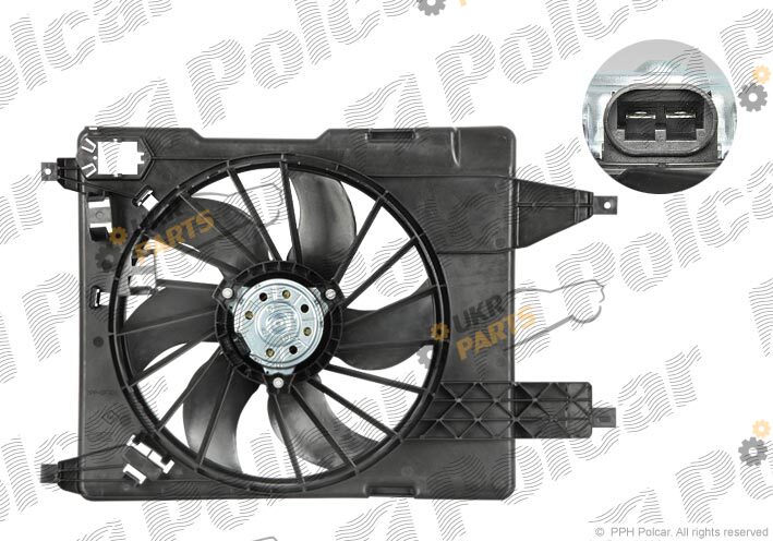 Вентилятор охлаждения двигателя Polcar 601223W3