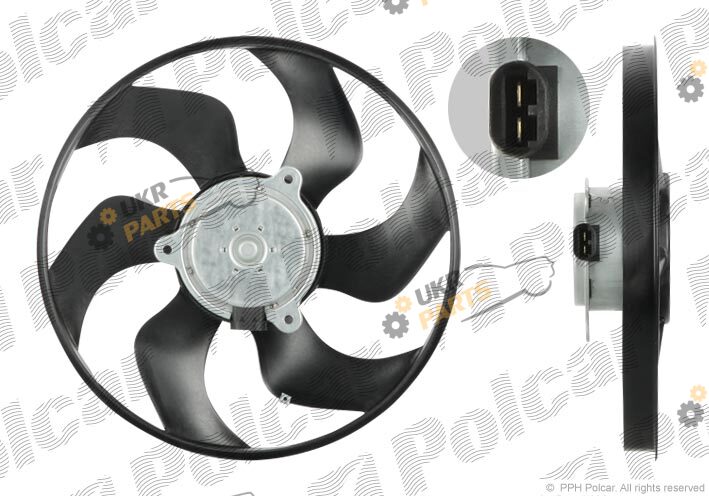 Вентилятор охлаждения двигателя Polcar 601623U1