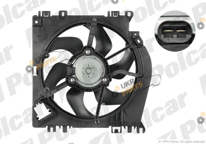 Вентилятор охлаждения двигателя Polcar 601623W1