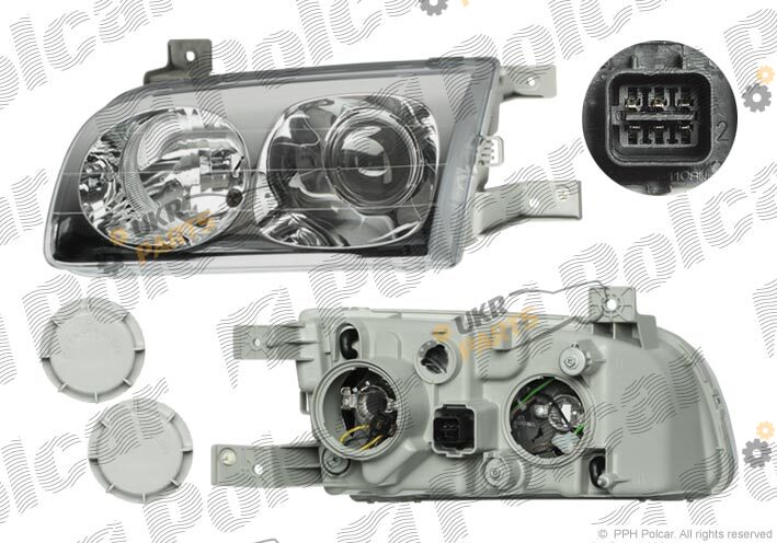 Основная фара Polcar 407509-E