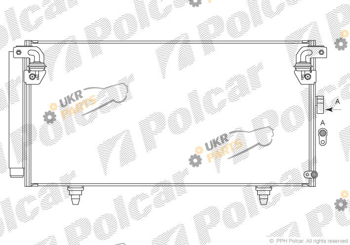Радиатор кондиционера Polcar 7208K81K