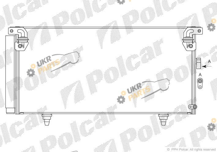 Радиатор кондиционера Polcar 7208K82K