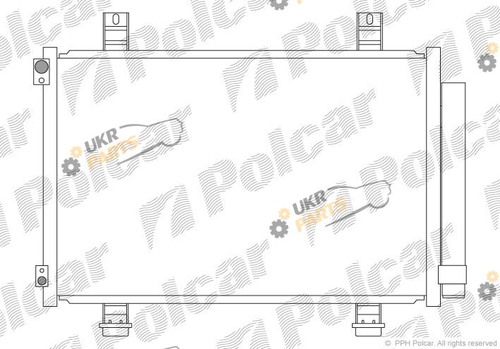 Радиатор кондиционера Polcar 7406K81K