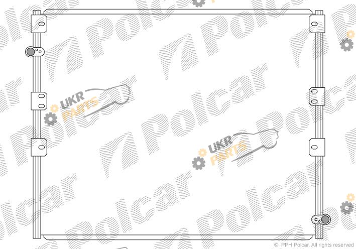 Радиатор кондиционера Polcar 8177K81K