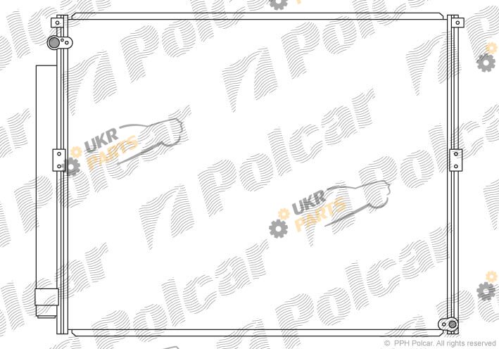 Радиатор кондиционера Polcar 8178K81K