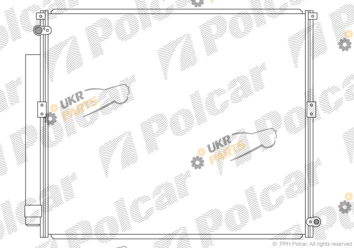 Радиатор кондиционера Polcar 8178K82K