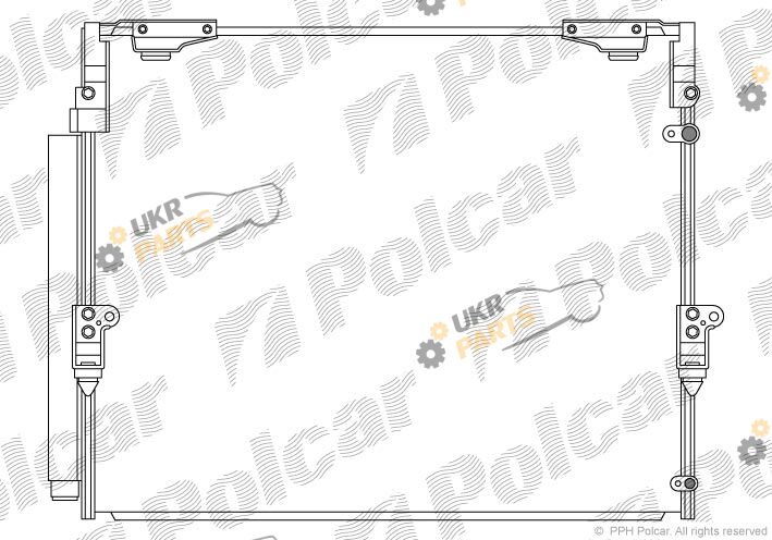 Радиатор кондиционера Polcar 8184K81K