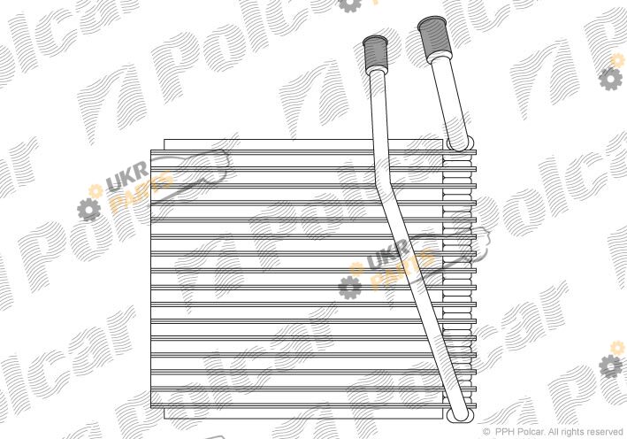 Испаритель кондиционера Polcar 2405P8-3