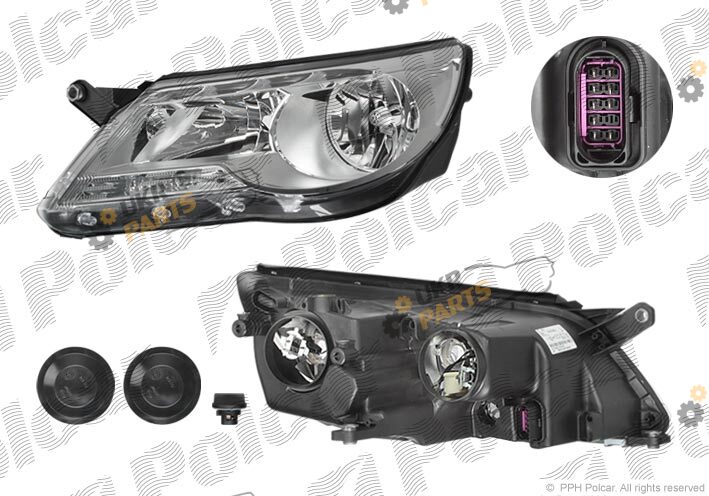 Основная фара Polcar 958510-E