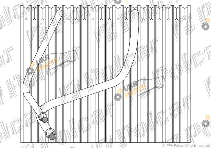 Испаритель кондиционера Polcar 6007P8-3