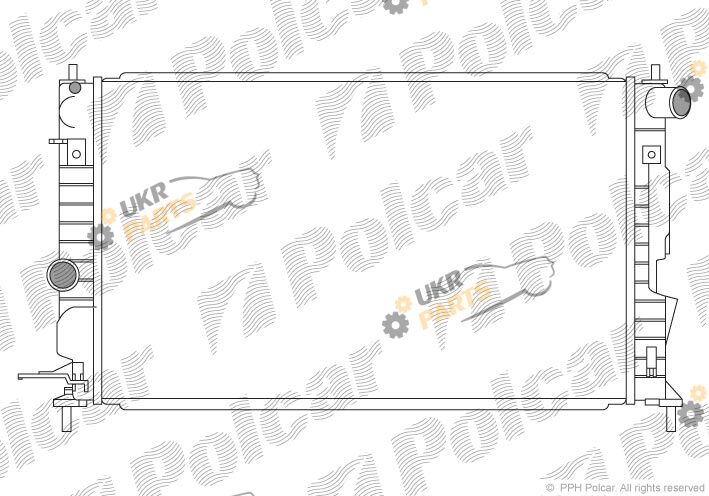 Радиатор охлаждения двигателя Polcar 551608-0