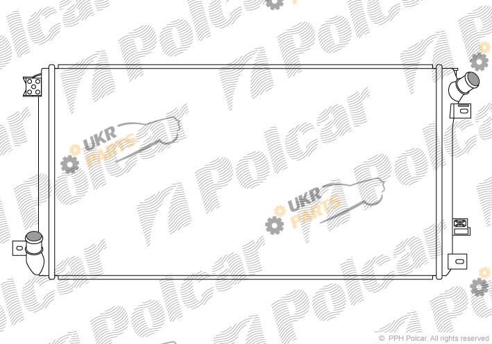 Радиатор охлаждения двигателя Polcar 6043081X