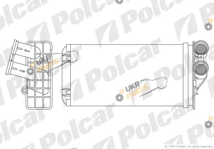Радиатор печки Polcar 2329N8-1
