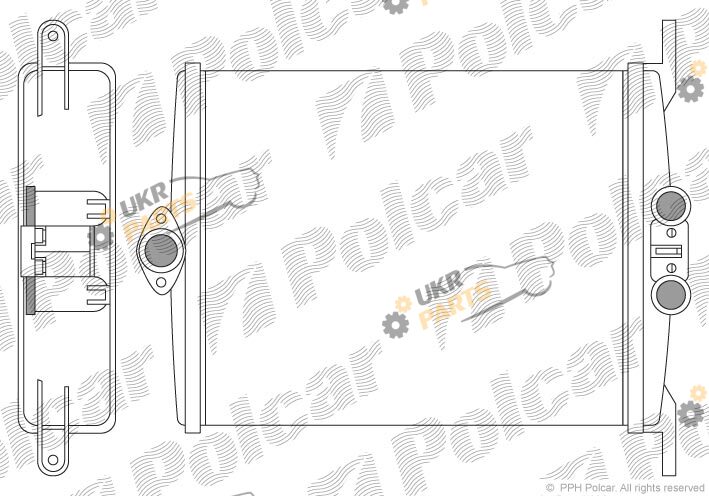 Радиатор печки Polcar 5024N8-1