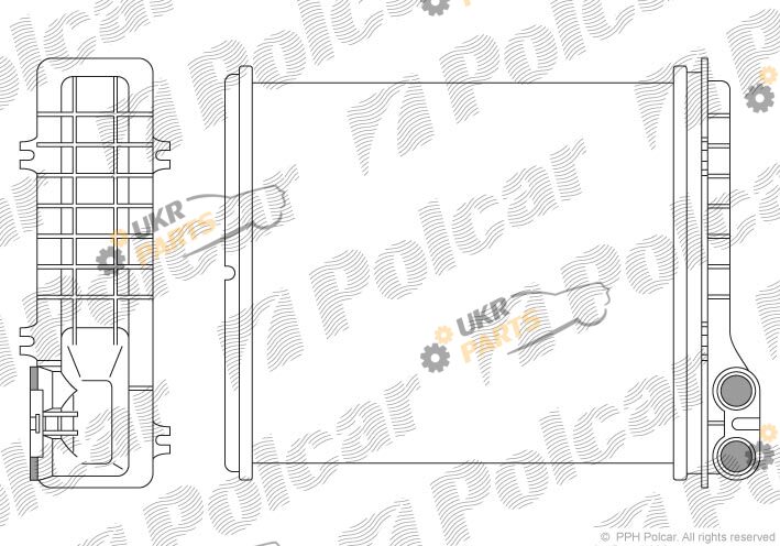 Радиатор печки Polcar 6030N8-2