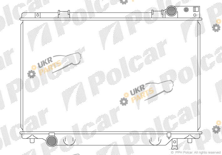 Радиатор охлаждения двигателя Polcar 815008-1