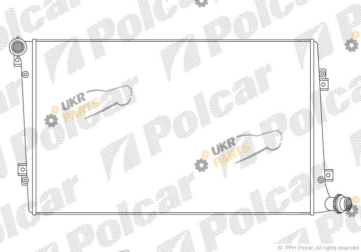 Радиатор охлаждения двигателя Polcar 955508-1
