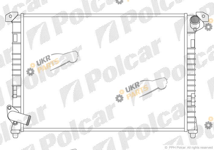 Радиатор охлаждения двигателя Polcar 510108-3