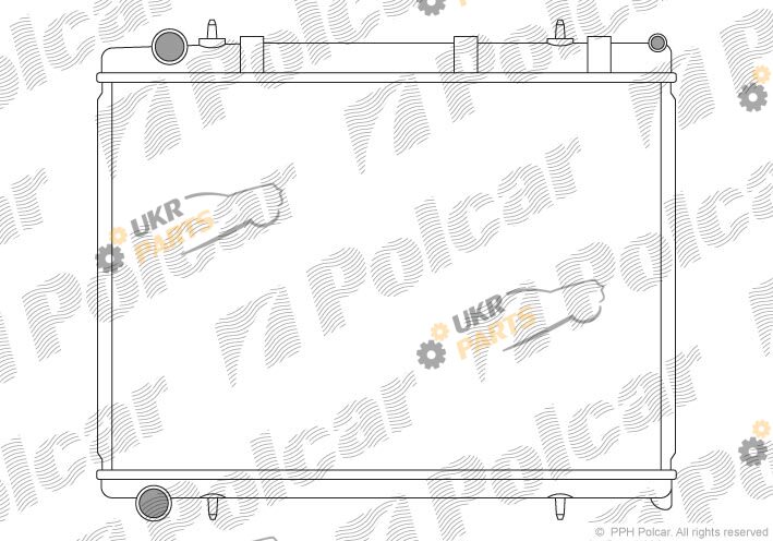 Радиатор охлаждения двигателя Polcar 571108-1