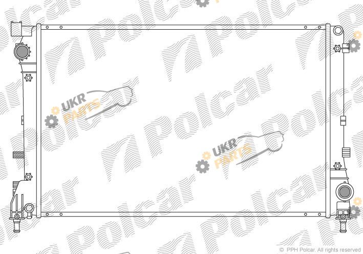 Радиатор охлаждения двигателя Polcar 3035084X
