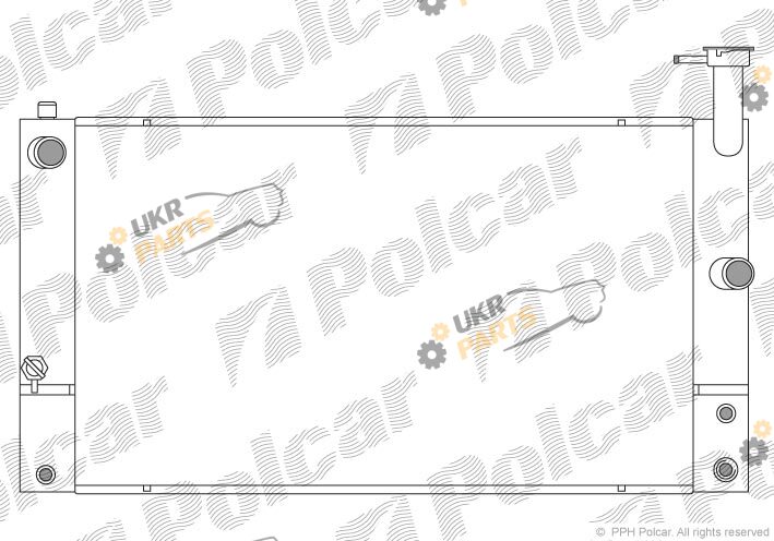 Радиатор охлаждения двигателя Polcar 8162081K